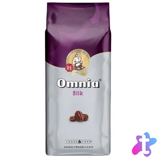 Kávé, pörkölt, szemes, védőgázas csomagolásban, 1000 g, DOUWE EGBERTS "Omnia" silk