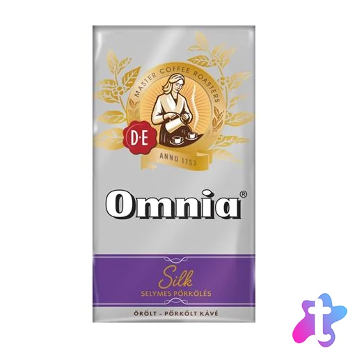 Kávé, pörkölt, őrölt, vákuumos csomagolásban, 1000 g, DOUWE EGBERTS "Omnia", silk