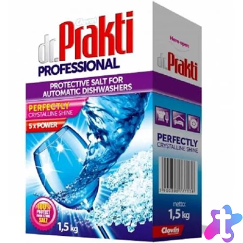 Mosogatógép vízlágyító só, 1,5 kg, DR PRAKTI