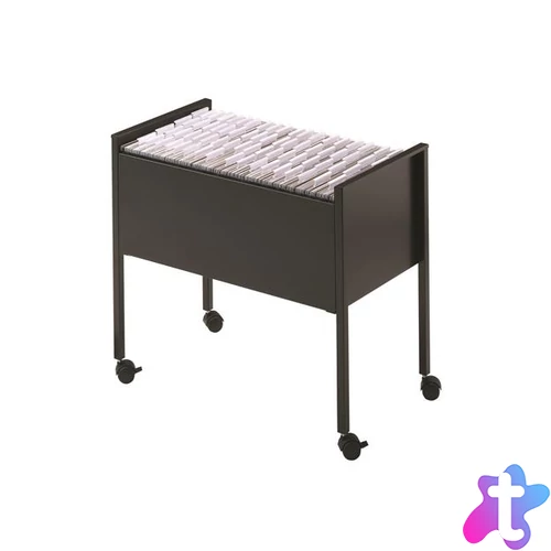 Függőmappa-állvány, görgős, DURABLE "Economy 80", fekete