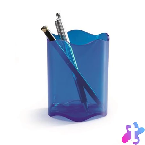 Írószertartó, műanyag, DURABLE, "Trend", áttetsző kék