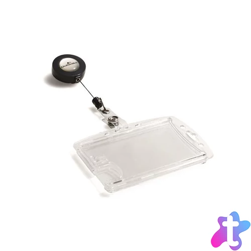 Azonosítókártya-tartó, 2 kártya részére, zárt, kihúzható tartóval, DURABLE