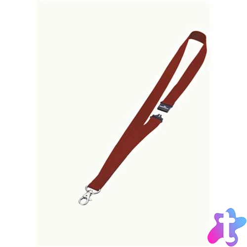 Azonosítókártya-tartó, nyakba akasztható, biztonsági csattal, DURABLE, piros