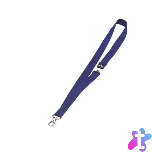 Azonosítókártya-tartó, nyakba akasztható, biztonsági csattal, DURABLE, kék