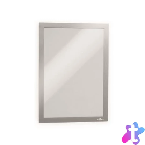 Infokeret, A4, öntapadó háttal, DURABLE "DURAFRAME®", ezüst