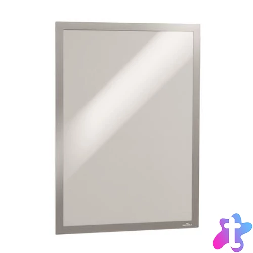 Infokeret, A3, öntapadó háttal, DURABLE "DURAFRAME®", ezüst