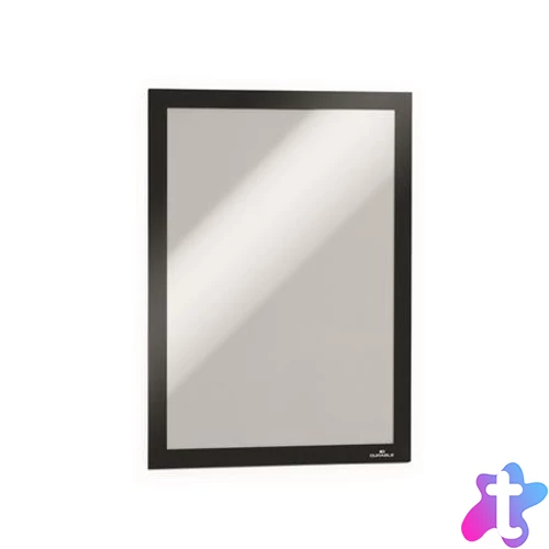 Infokeret, A4, öntapadó háttal, DURABLE "DURAFRAME®", fekete