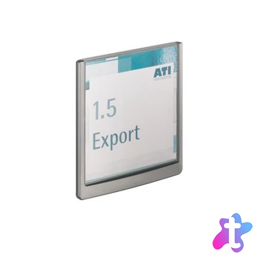 Információs tábla, 149x148,5 mm, DURABLE "CLICK SIGN", szürke