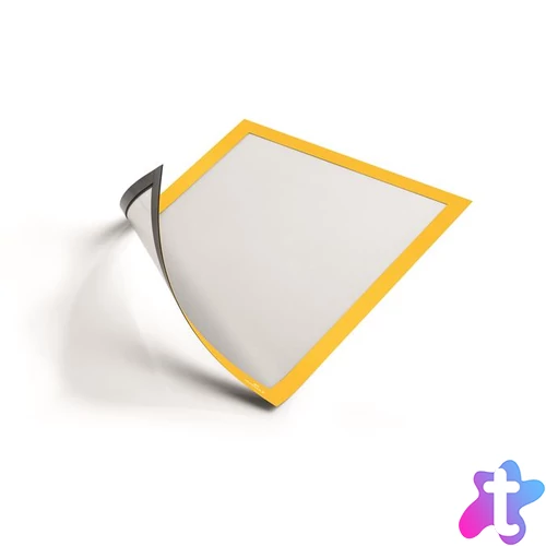 Infokeret, A4, mágneses, DURABLE "DURAFRAME® MAGNETIC", sárga