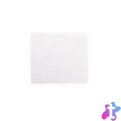 Névkitűző, Euro kivágás, 97x86 mm, DURABLE "VISITOR BADGE", fehér