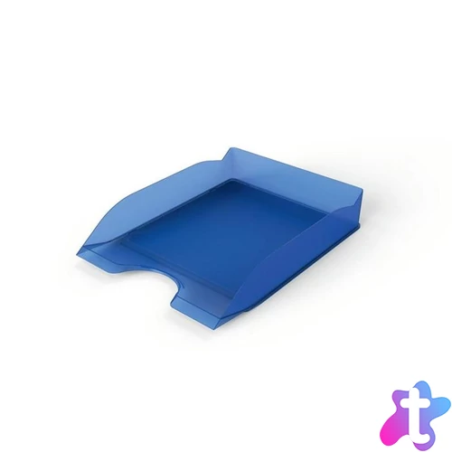 Irattálca, műanyag, DURABLE, "Basic", áttetsző kék