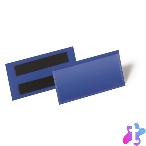 Logisztikai zseb, 100x38 mm, fekvő, DURABLE, mágnessel, sötétkék
