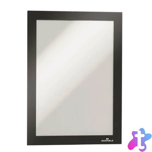 Infokeret, A5, mágneses, DURABLE "DURAFRAME MAGNETIC", fekete