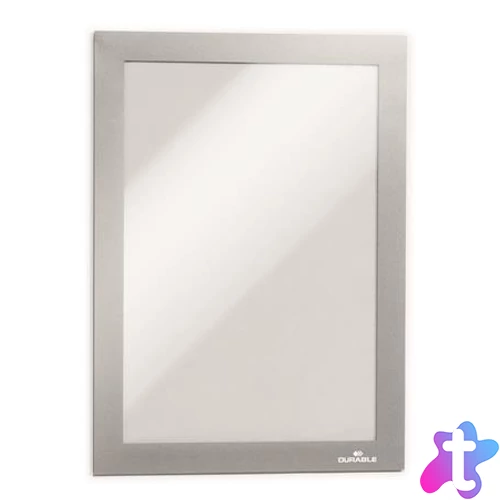 Infokeret, A5, mágneses, DURABLE "DURAFRAME MAGNETIC", ezüst