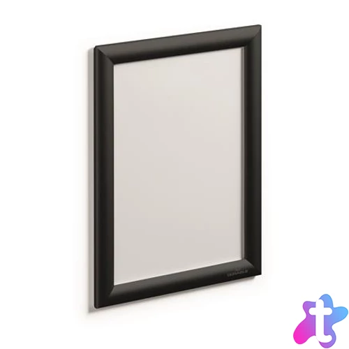 Posztertábla, fali, A4, alumínium keret, DURABLE, fekete