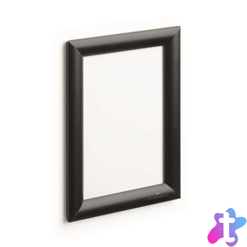 Posztertábla, fali, A5, alumínium keret, DURABLE, fekete