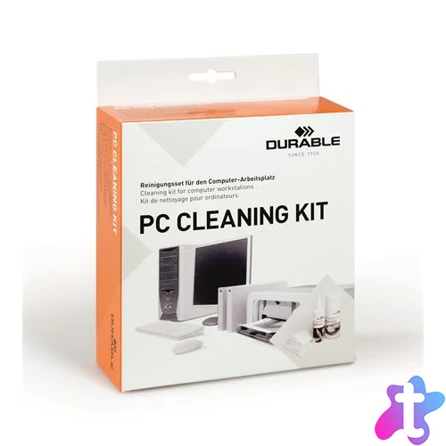 Tisztító szett, műanyag felületre, képernyőhöz, DURABLE