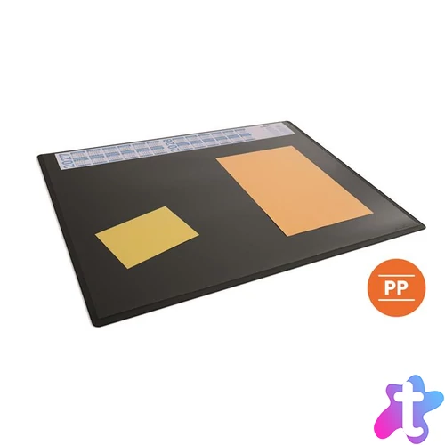 Könyökalátét, 650x500 mm, éves naptárral, DURABLE, fekete