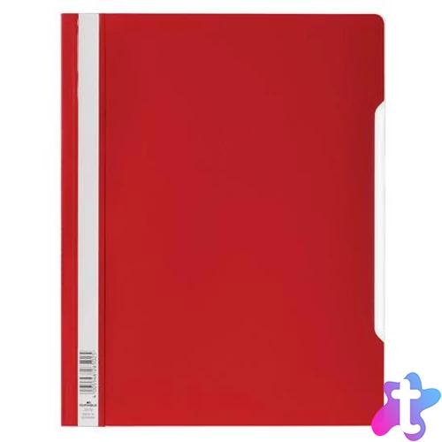 Gyorsfűző, PP, A4+, DURABLE, piros