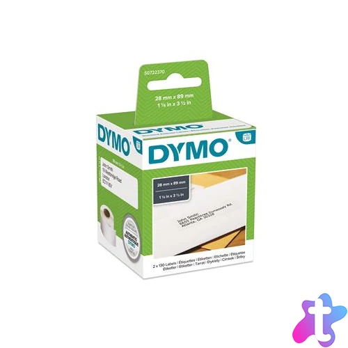 Etikett, LW nyomtatóhoz, 28x89 mm, 130 db etikett, DYMO