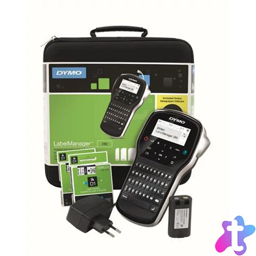 Elektromos feliratozógép, DYMO "LM 280" készlet táskában