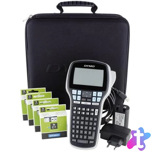 Elektromos feliratozógép, DYMO "LM 420P" készlet táskában