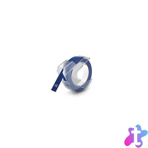 Feliratozógép szalag, 9 mm x 3 m, DYMO "3D", kék