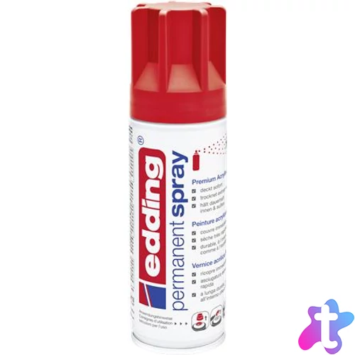Akrilfesték spray, 200 ml, EDDING "5200", matt piros