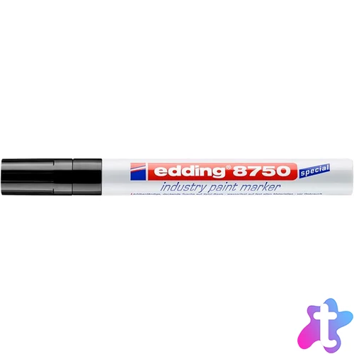 Lakkmarker, 2-4 mm, EDDING, "8750", fekete