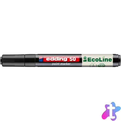 Lakkmarker, 2-3 mm, EDDING "50", fekete
