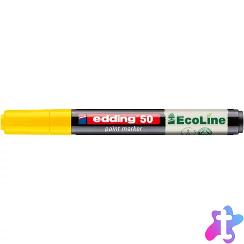 Lakkmarker, 2-3 mm, EDDING "50", sárga