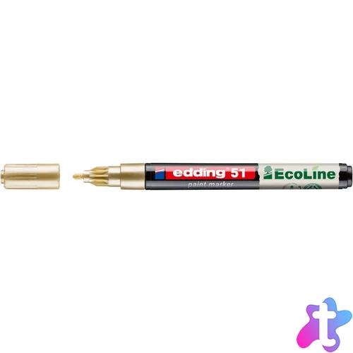 Lakkmarker, 1-2 mm, EDDING "51", arany