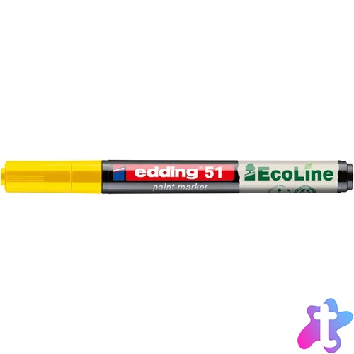 Lakkmarker, 1-2 mm, EDDING "51", sárga