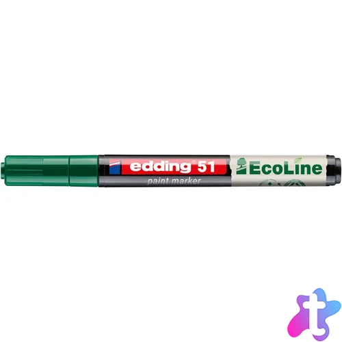 Lakkmarker, 1-2 mm, EDDING "51", zöld