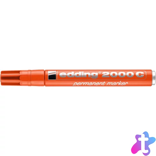 Alkoholos marker, 1,5-3 mm, kúpos, EDDING "2000", narancssárga