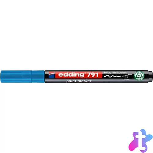 Lakkmarker, 1-2 mm, PCR, EDDING "791", világoskék