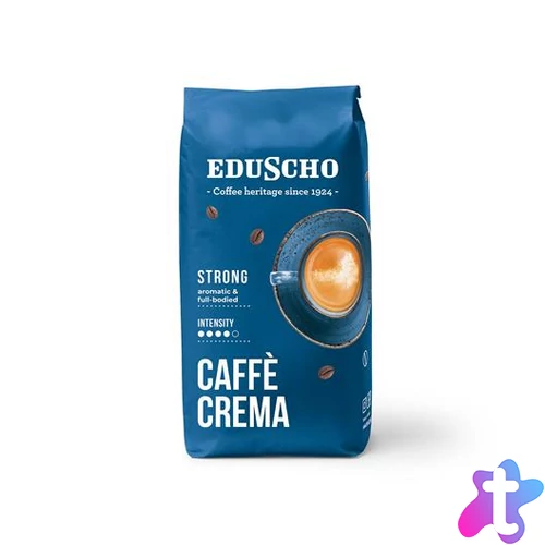 Kávé, pörkölt, szemes, 1000 g, EDUSCHO "Caffe Crema Strong"