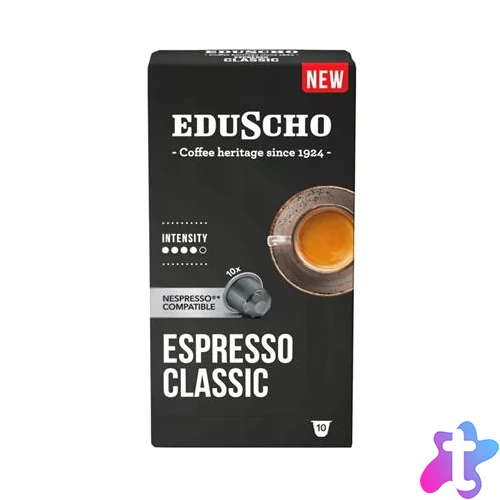 Kávékapszula, Nespresso® kompatibilis, 10 db, EDUSCHO "Espresso Classic"