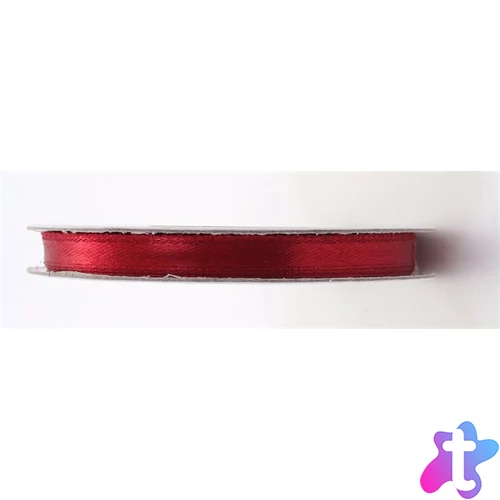 Szatén szalag, 6 mm, bordó