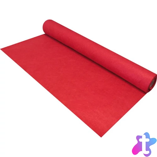 Filc anyag, puha, tekercses, piros