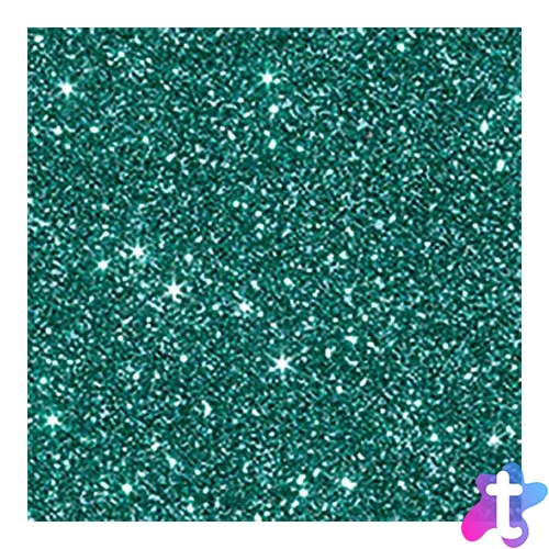 Glitterkarton, A4, 220 g, türkiz