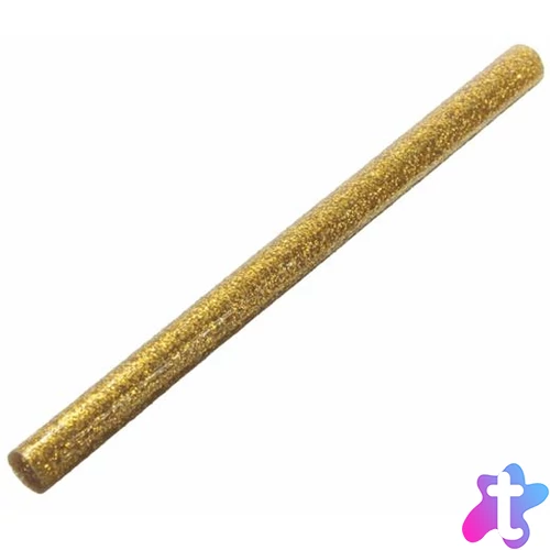 Csillámos ragasztó stick, ragasztópisztolyhoz, 3 db, 11 x 200 mm, arany