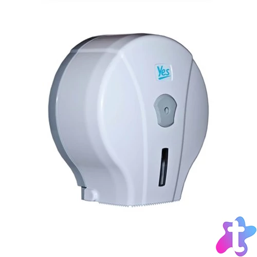 Toalettpapír adagoló, 26x24x13 cm, "Yes", fehér