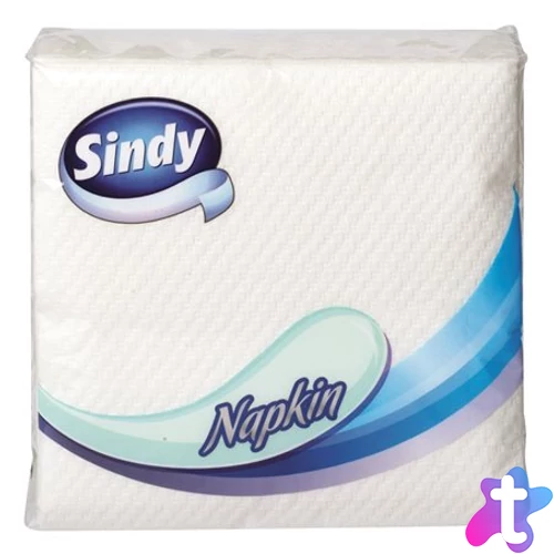 Szalvéta, 45 lap, "Sindy", fehér