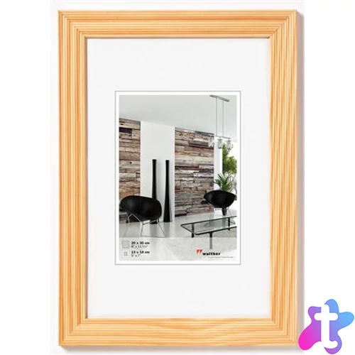 Képkeret, fa, 20x30 cm, "Grado" natúr