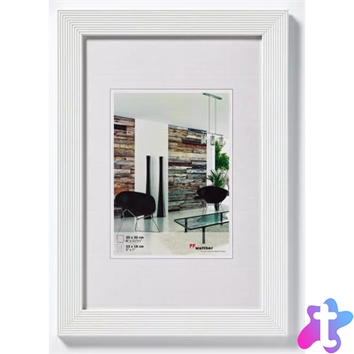 Képkeret, fa, 20x30 cm, "Grado" fehér