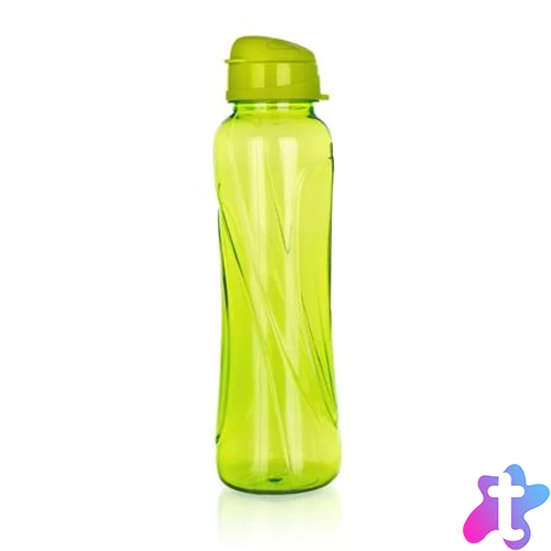 Kulacs, 610 ml, műanyag, világos zöld, "Slim"