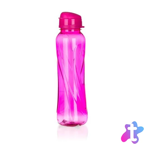 Kulacs, 610 ml, műanyag, rózsaszín, "Slim"