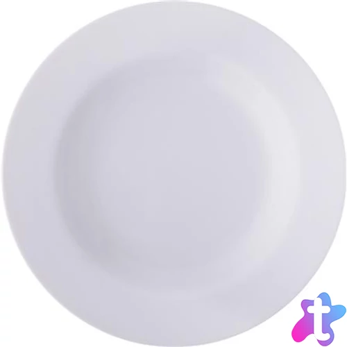 Mélytányér, fehér, 22,5 cm, 6 db-os szett, "Economic"