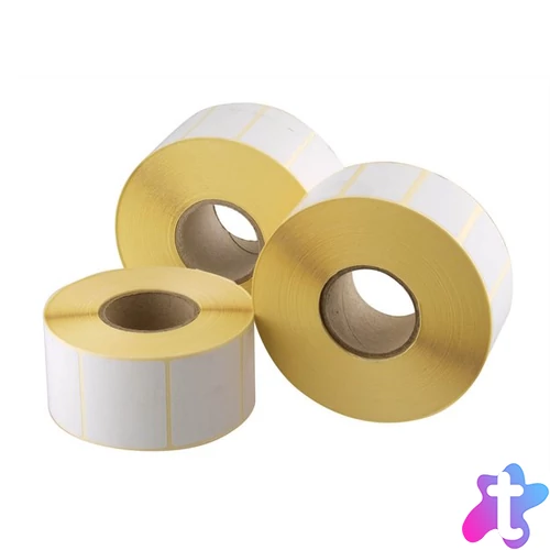 Etikett, thermo, 38x43 mm, 1000 etikett/tekercs, fehér